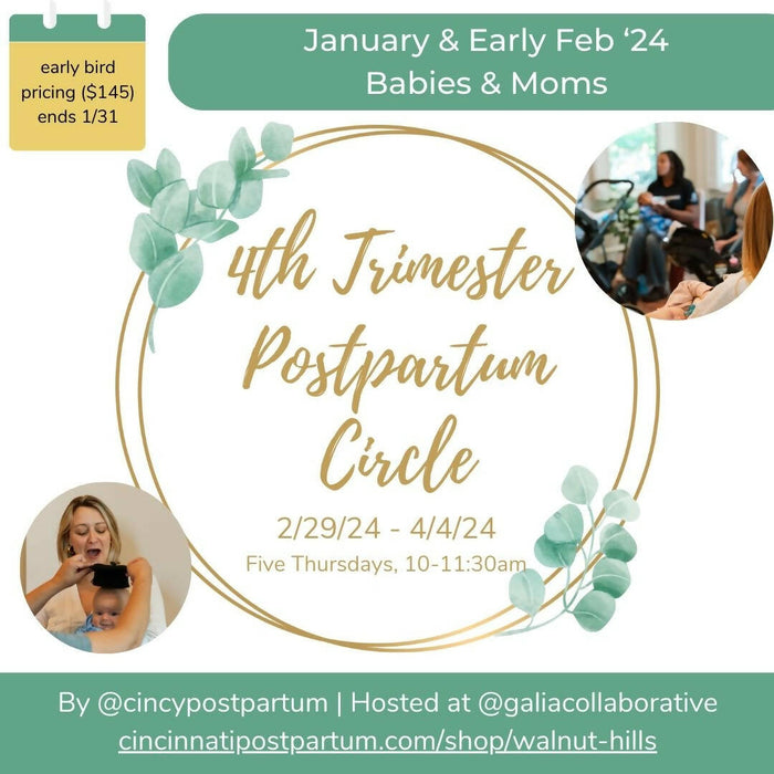 Cincy Postpartum 4th Trimester Circle, hosted at Galia